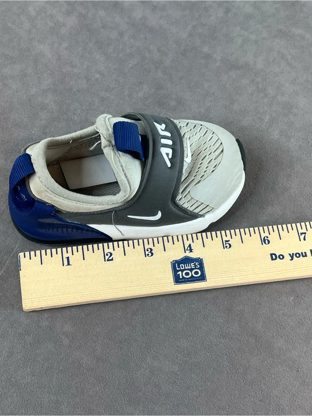 Nike Kids Slip-On Air Sneakers - Gray & Blue